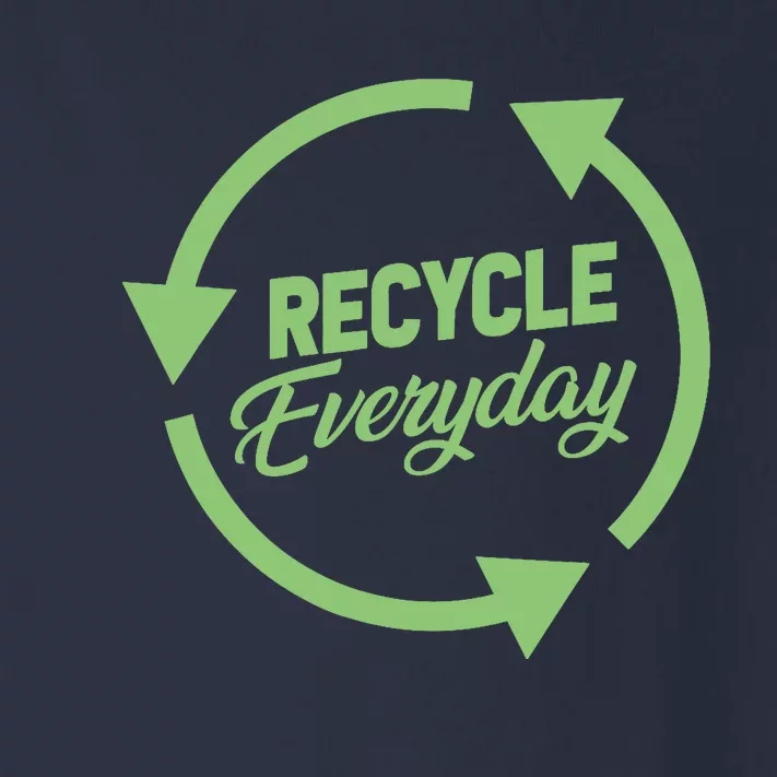 Recycle Everyday Against Global Warming Green Recycling Toddler Long Sleeve Shirt