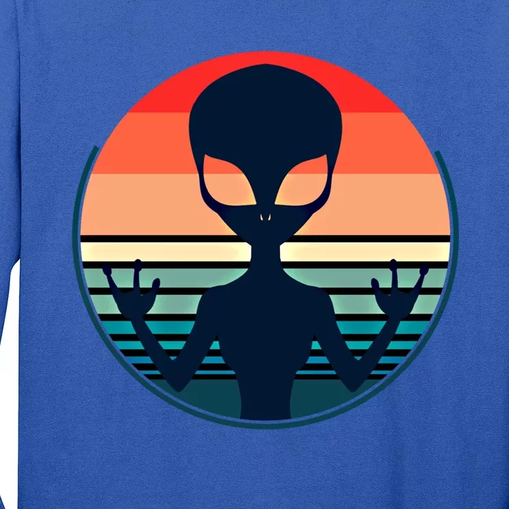 Retro Extraterrestrial Alien Meaningful Gift Long Sleeve Shirt