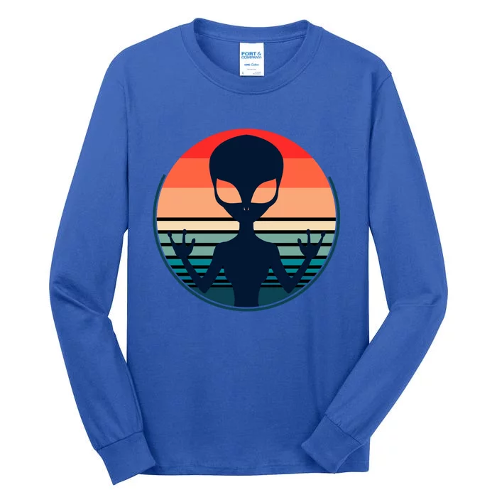 Retro Extraterrestrial Alien Gift Tall Long Sleeve T-Shirt