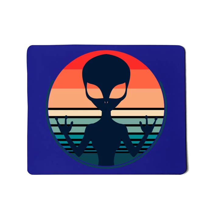 Retro Extraterrestrial Alien Gift Mousepad