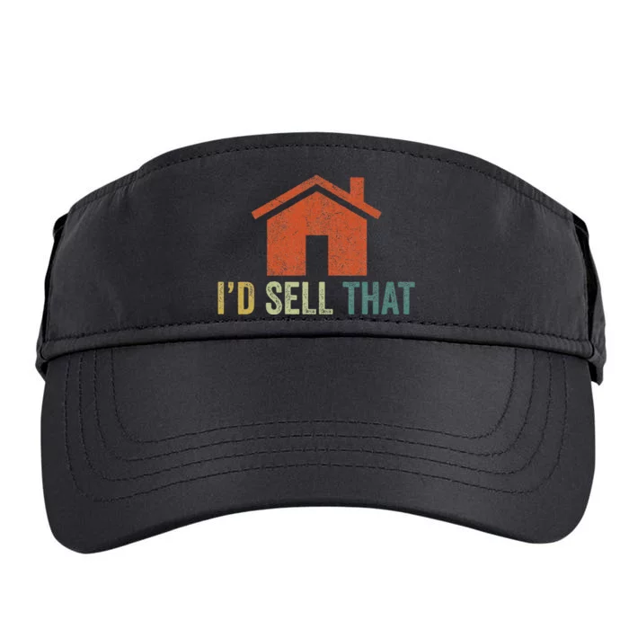 Real Estate Agent Realtor I’D Sell That Adult Drive Performance Visor