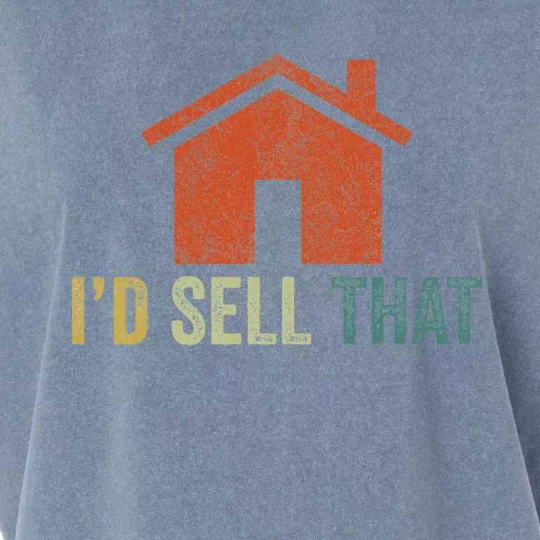 Real Estate Agent Realtor I’D Sell That Garment-Dyed Women's Muscle Tee