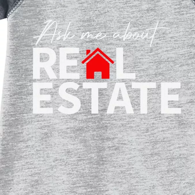 Real Estate Agent Funny Realtors Ask Me About Real Estate Infant Baby Jersey Bodysuit