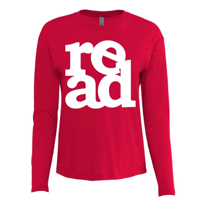 Read Logo Womens Cotton Relaxed Long Sleeve T-Shirt