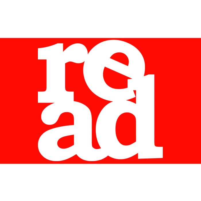 Read Logo Bumper Sticker