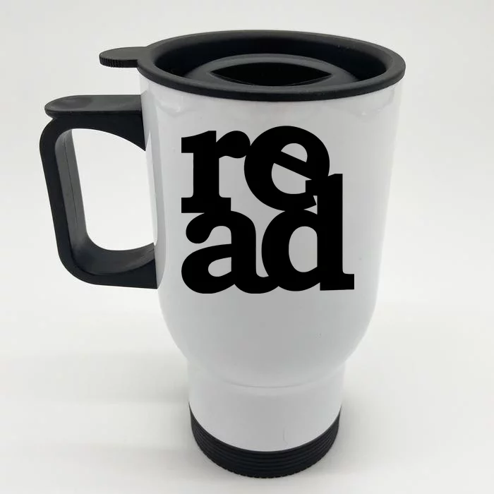 Read Logo Front & Back Stainless Steel Travel Mug