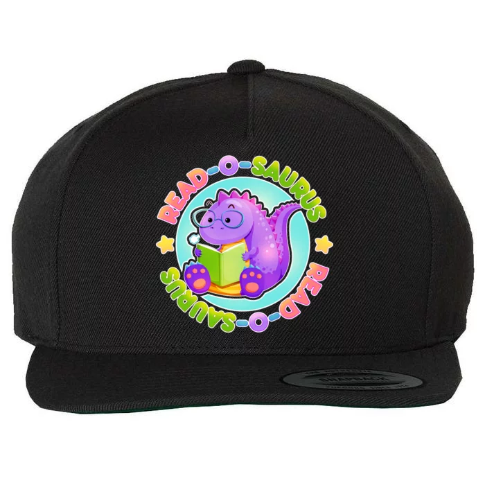 Read-O-Saurus Wool Snapback Cap