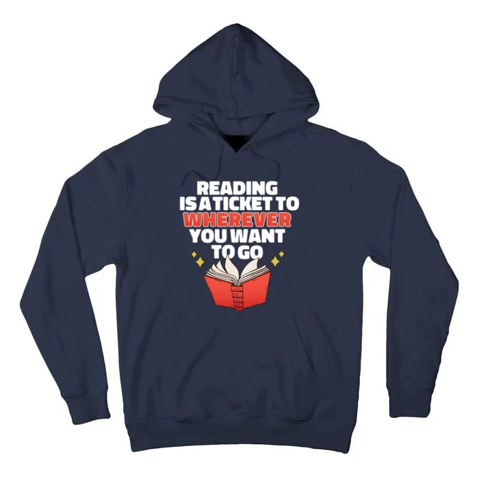 Reading Imagination Tall Hoodie