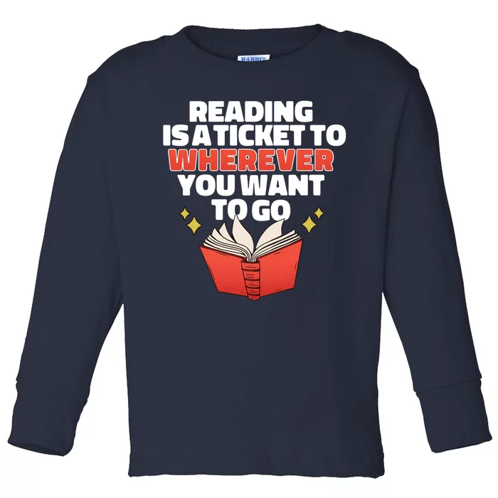 Reading Imagination Toddler Long Sleeve Shirt