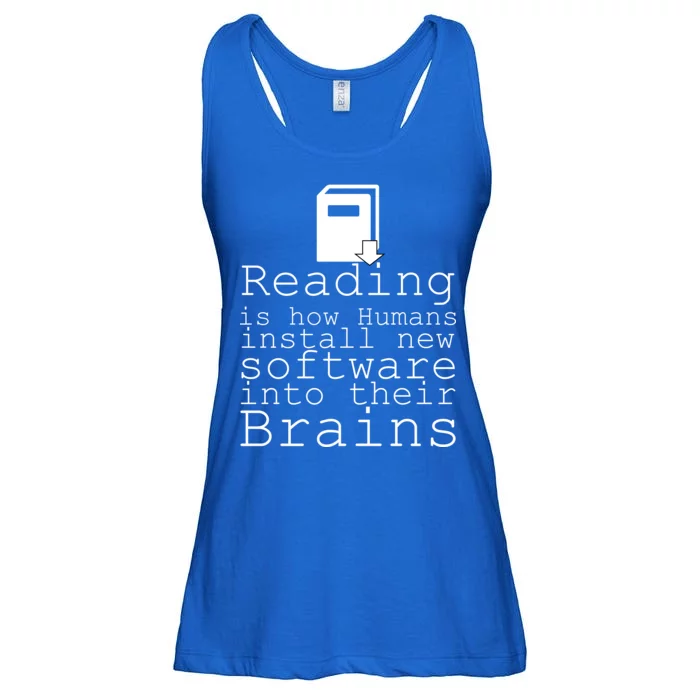 Reading Is How Humans Download New Software Ladies Essential Flowy Tank