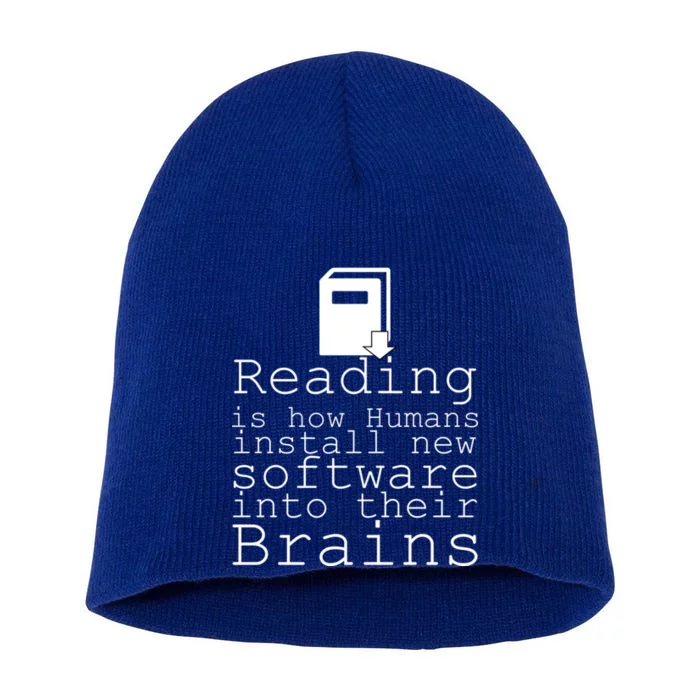 Reading Is How Humans Download New Software Short Acrylic Beanie