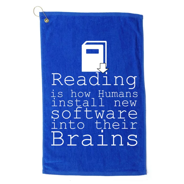 Reading Is How Humans Download New Software Platinum Collection Golf Towel