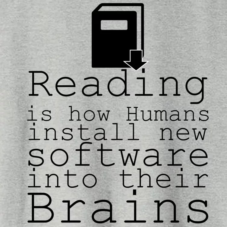 Reading Is How Humans Download New Software Women's Crop Top Tee