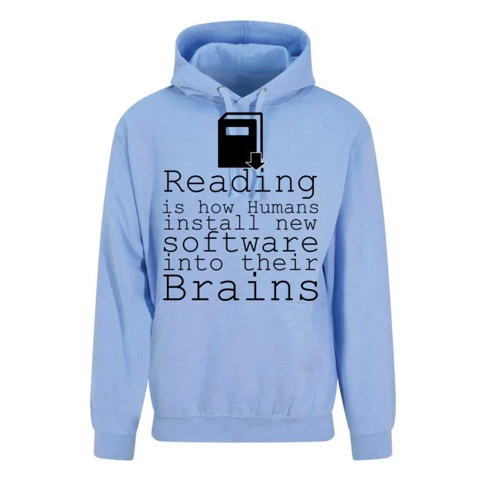 Reading Is How Humans Download New Software Unisex Surf Hoodie