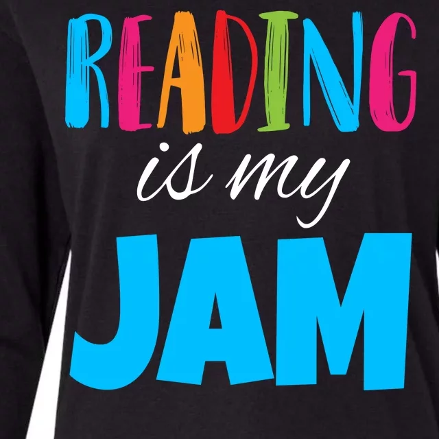 Reading Is My Jam Womens Cotton Relaxed Long Sleeve T-Shirt