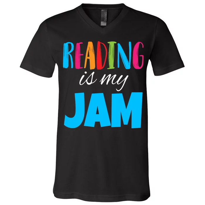 Reading Is My Jam V-Neck T-Shirt