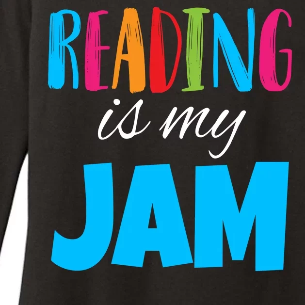 Reading Is My Jam Womens CVC Long Sleeve Shirt