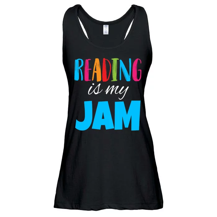 Reading Is My Jam Ladies Essential Flowy Tank