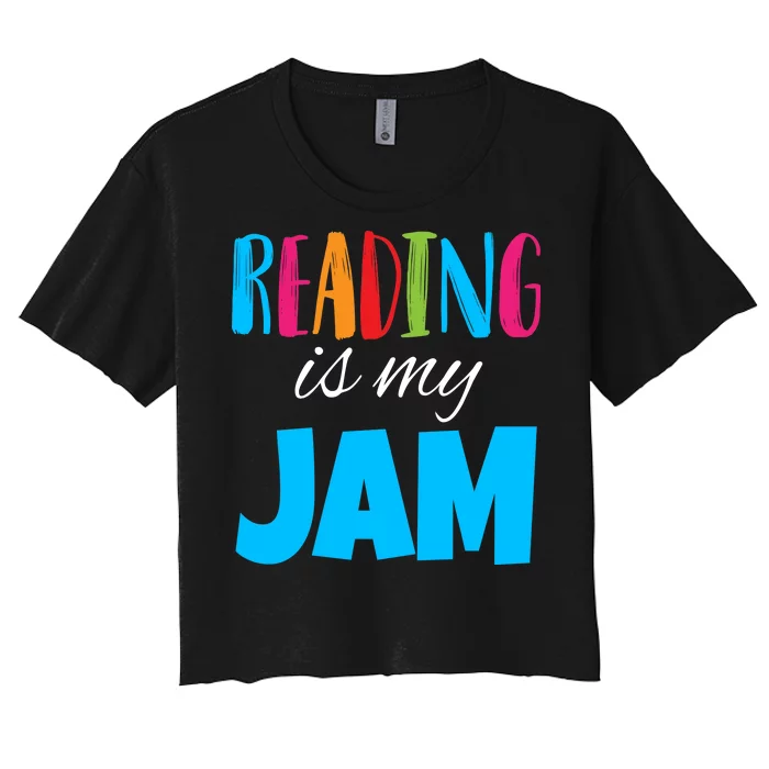 Reading Is My Jam Women's Crop Top Tee