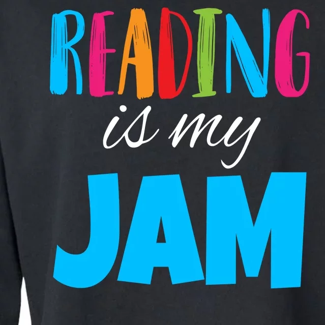 Reading Is My Jam Cropped Pullover Crew