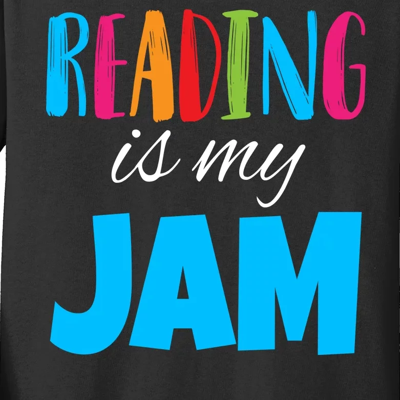 Reading Is My Jam Kids Long Sleeve Shirt