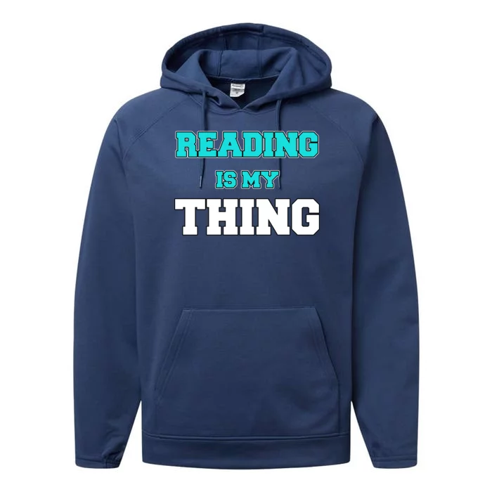 Reading Is My Thing Performance Fleece Hoodie