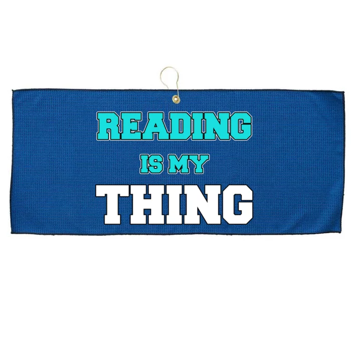 Reading Is My Thing Large Microfiber Waffle Golf Towel