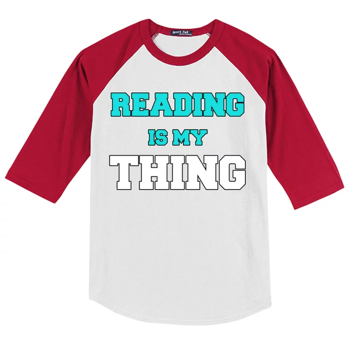 Reading Is My Thing Kids Colorblock Raglan Jersey