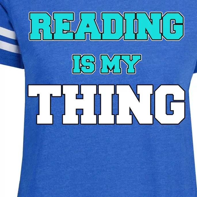 Reading Is My Thing Enza Ladies Jersey Football T-Shirt