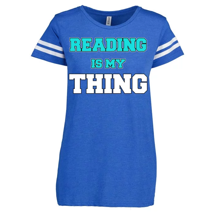 Reading Is My Thing Enza Ladies Jersey Football T-Shirt