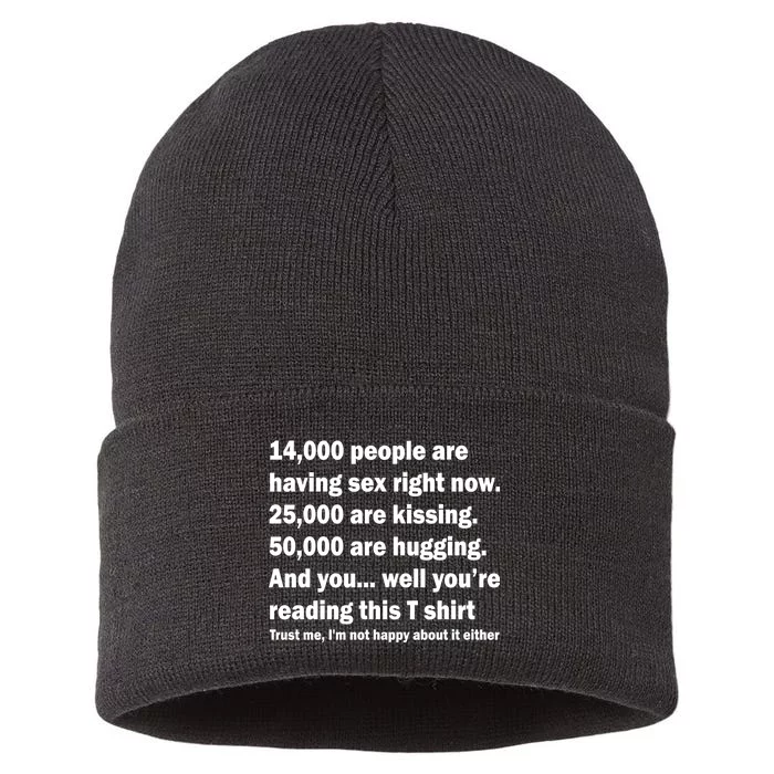 Reading This Funny Single Life Quote Sustainable Knit Beanie