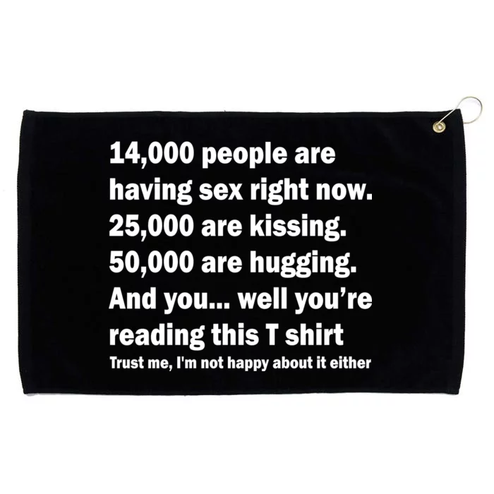 Reading This Funny Single Life Quote Grommeted Golf Towel