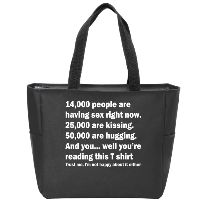 Reading This Funny Single Life Quote Zip Tote Bag