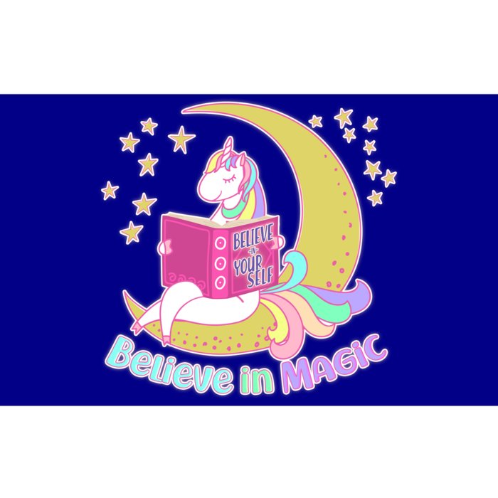 Reading Unicorn Believe In Yourself & Magic Bumper Sticker