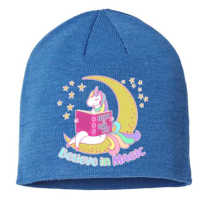 Reading Unicorn Believe In Yourself & Magic 8 1/2in Sustainable Knit Beanie