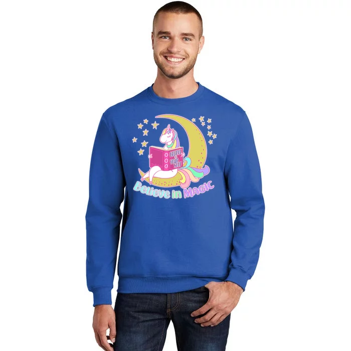 Reading Unicorn Believe In Yourself & Magic Tall Sweatshirt