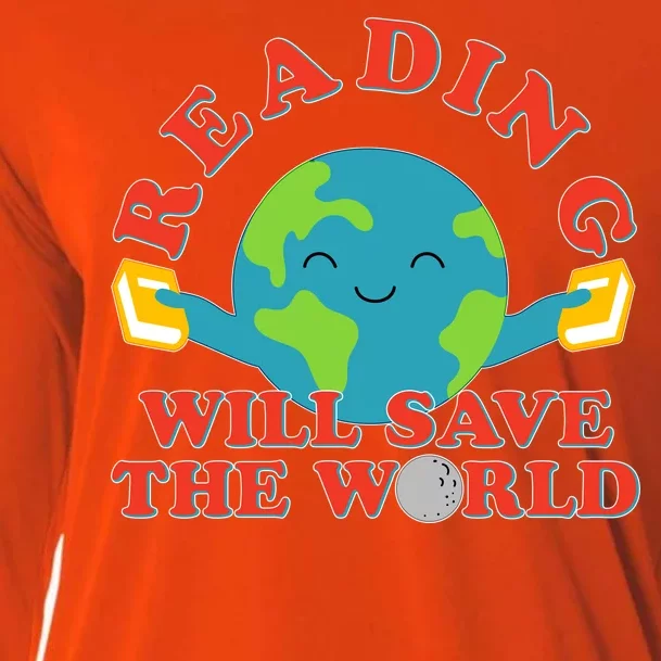 Reading Will Save The World Cooling Performance Long Sleeve Crew