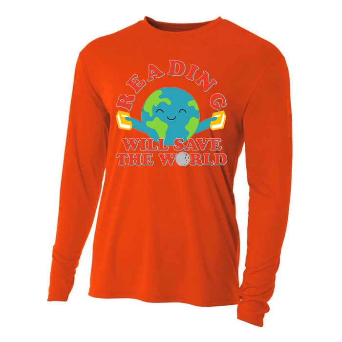 Reading Will Save The World Cooling Performance Long Sleeve Crew