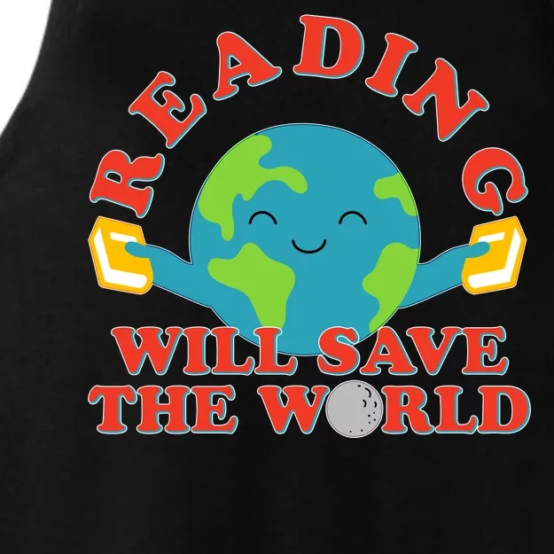 Reading Will Save The World Ladies Tri-Blend Wicking Tank