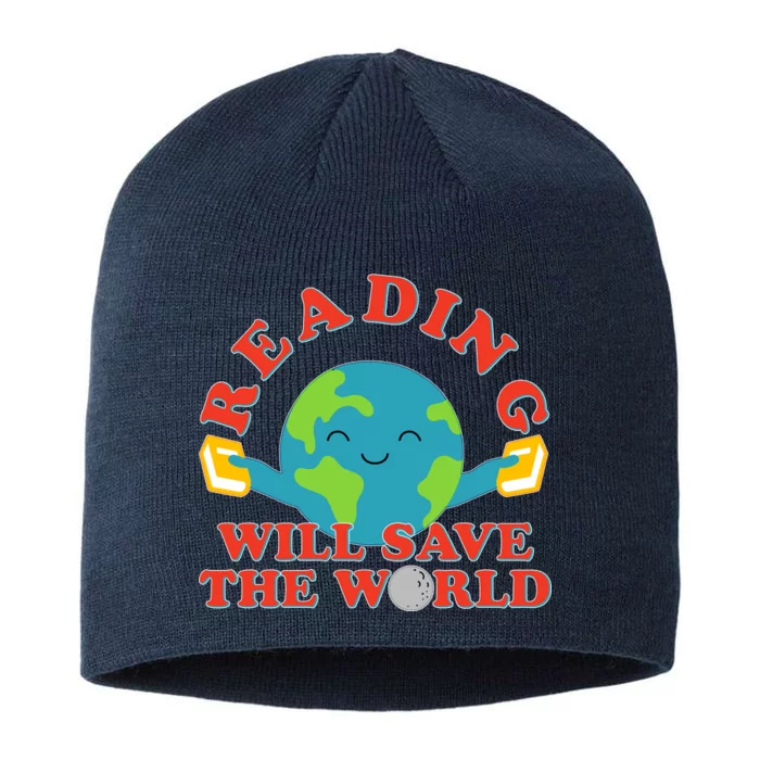 Reading Will Save The World 8 1/2in Sustainable Knit Beanie