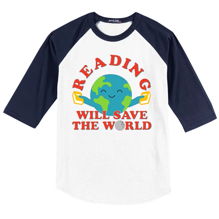 Reading Will Save The World Baseball Sleeve Shirt