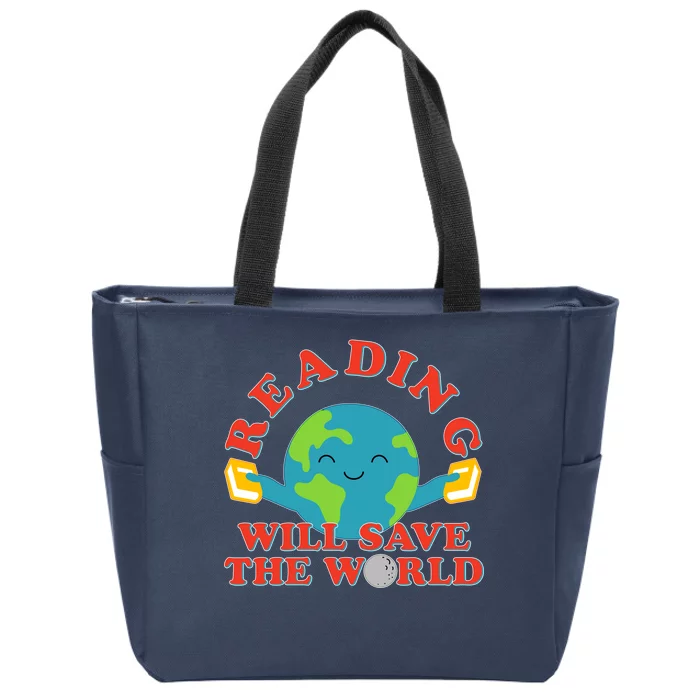 Reading Will Save The World Zip Tote Bag