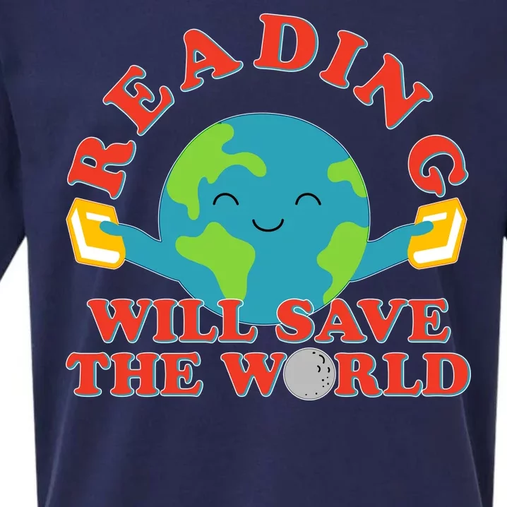 Reading Will Save The World Sueded Cloud Jersey T-Shirt