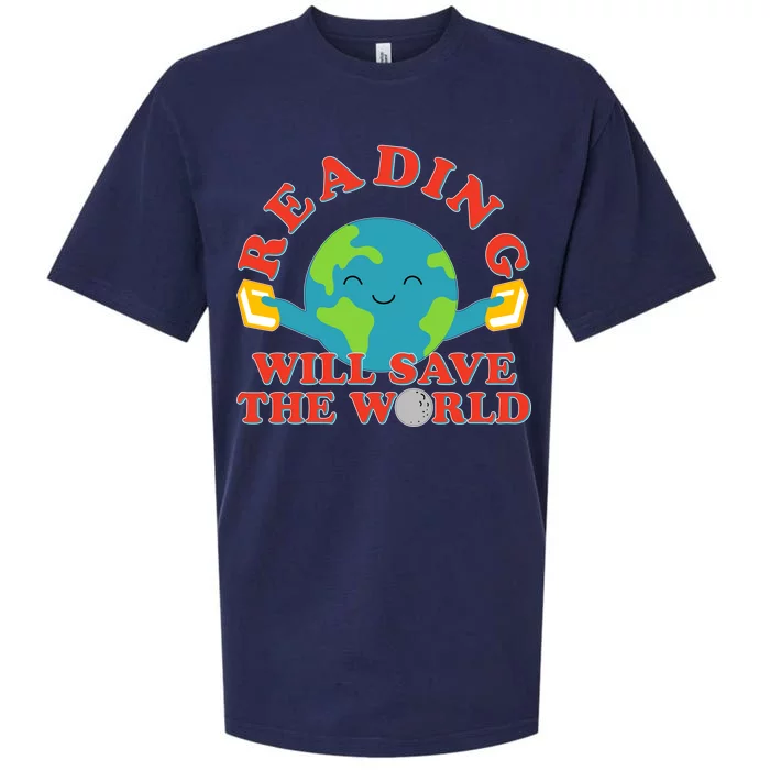 Reading Will Save The World Sueded Cloud Jersey T-Shirt