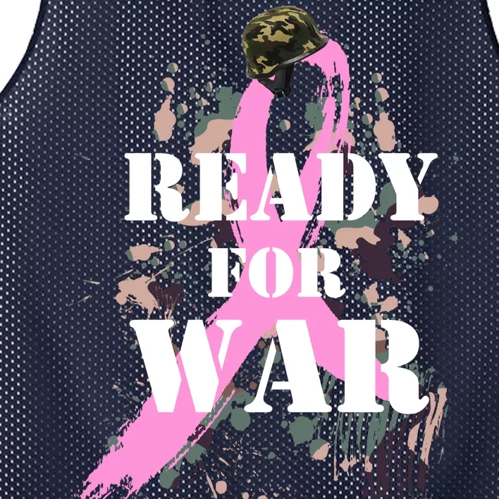 Ready For War Breast Cancer Mesh Reversible Basketball Jersey Tank