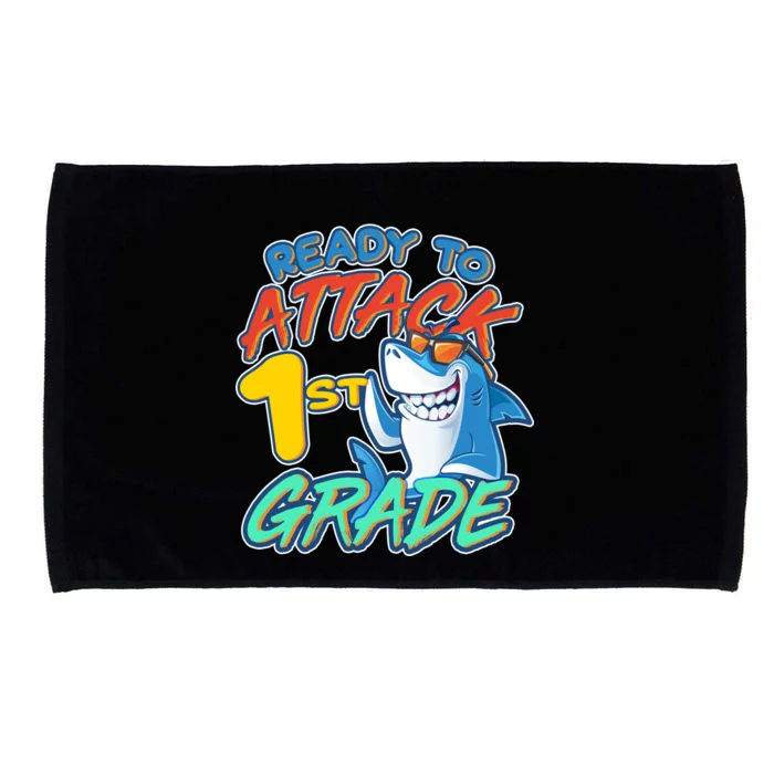 Ready To Attack 1st Grade Shark Microfiber Hand Towel