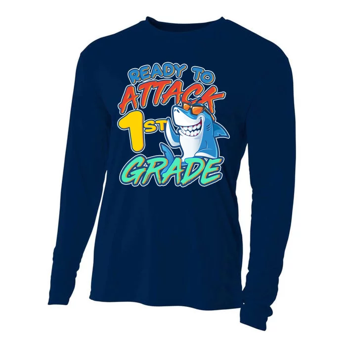 Ready To Attack 1st Grade Shark Cooling Performance Long Sleeve Crew