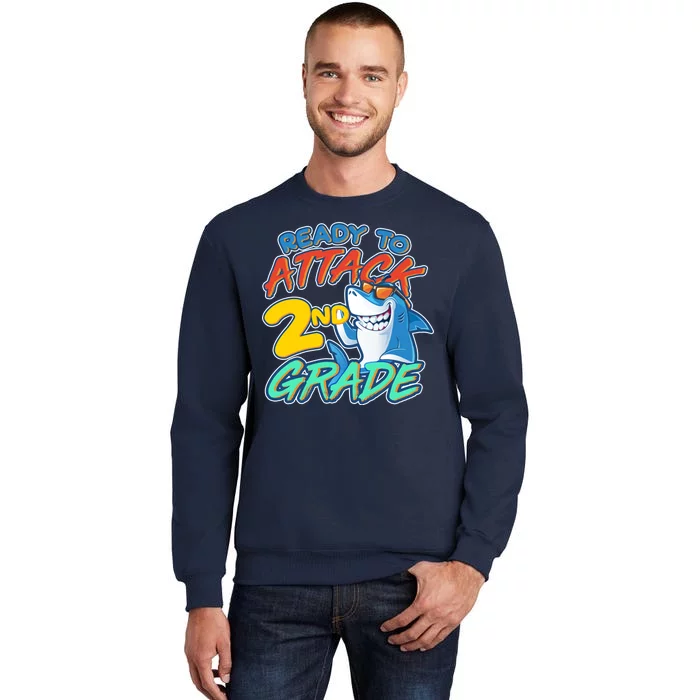 Ready to Attack 2nd Grade Shark Sweatshirt