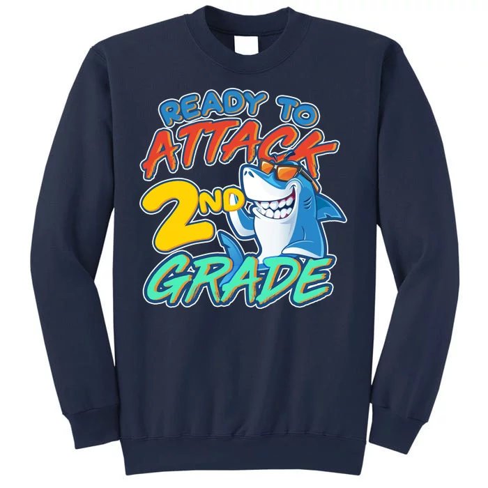 Ready to Attack 2nd Grade Shark Sweatshirt