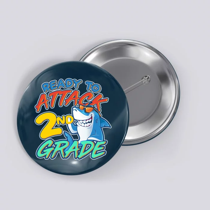 Ready to Attack 2nd Grade Shark Button